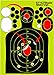 Shooting Targets, 20 & 50 Pack 9.5 x 14.5 inch Highly Visible Paper Targets, Reactive Splatter Adhesive Silhouette Range Targets for Firearm, Rifle, Gun, Pistol, BB Gun, Airsoft, Pellet Gun, Air Rifle