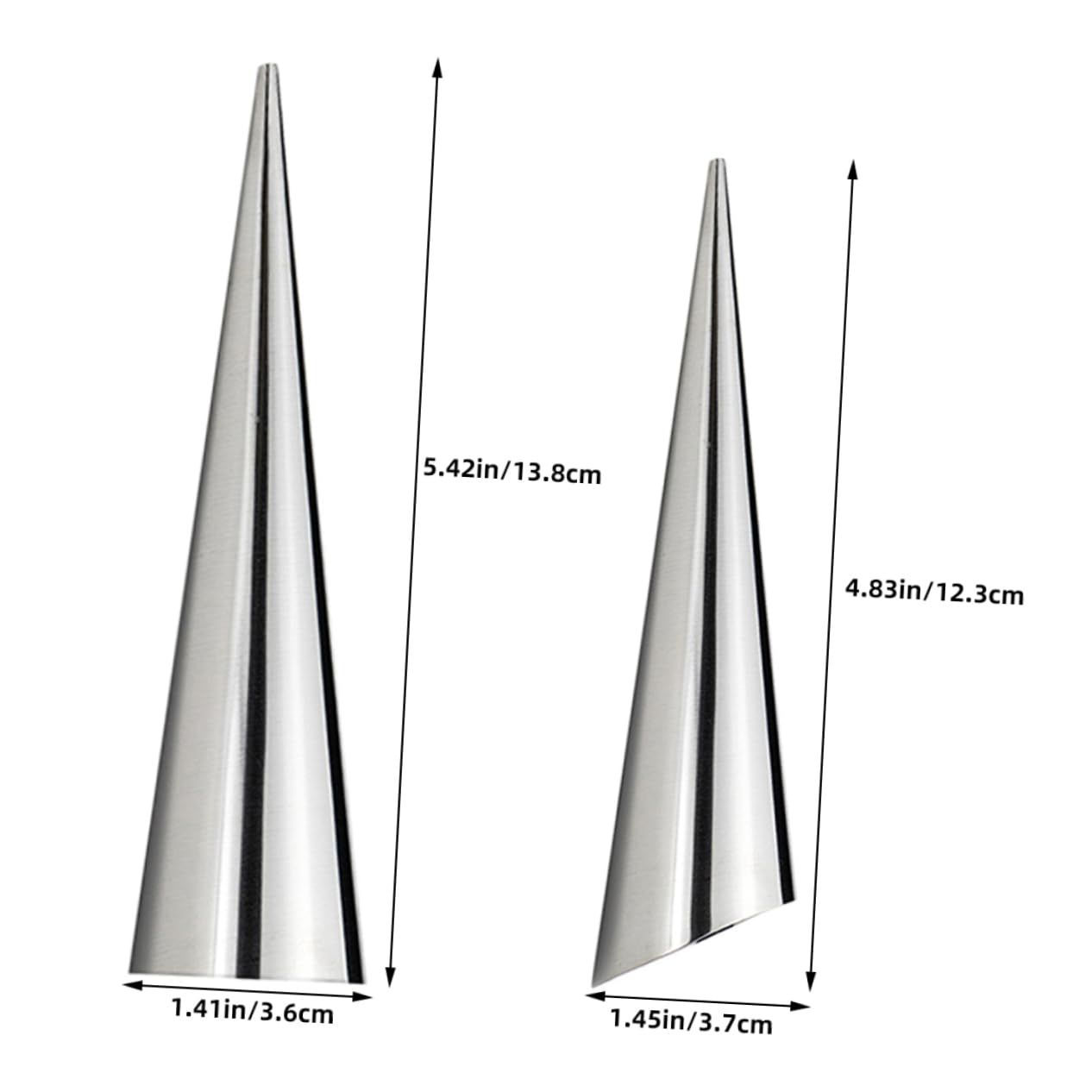 ABOOFAN Non-stick Croissant Baking Tools 20 Pcs Set Stainless Steel Molds for Horn Shapes Home Bakery