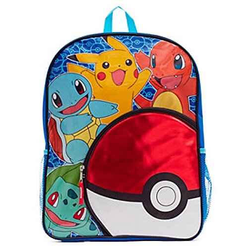 Preisvergleich Produktbild Pokemon 40,6 cm Rucksack mit Pokeball Vordertasche Kinder