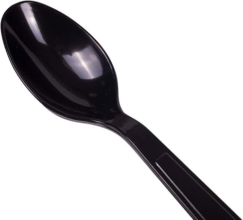 Miniatura 10 de lollicup u2023W Karat pesado peso cucharadita desechables 65 longitud 1000unidades color blanco