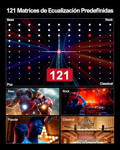 Barra de Sonido ULTIMEA 5.0ch Bluetooth RGB con Control App - Imagen 10