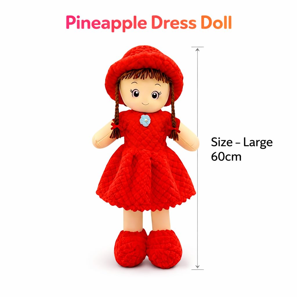 Toyovia Cute Pineapple Texture Plush Doll for Girls - Ultra-Soft