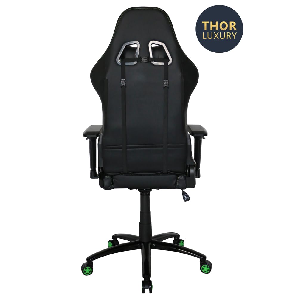 BERSERKER Silla Gaming Ergonómica, Respaldo Reclinable 180°, Base Metálica 70 cm, Capacidad 160 kg, Negro