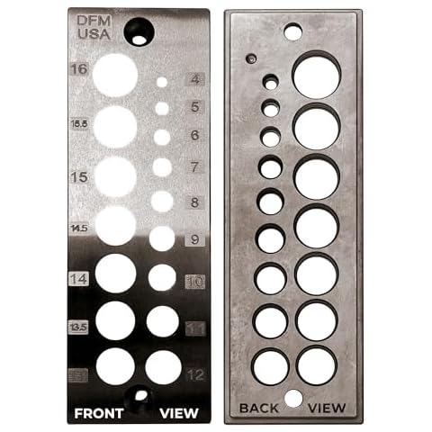 DFM Tool Works Doweling Tool - Premium Dowel Maker Tool, Versatile Dowel Plate, High-Grade A2 Steel for Woodworking, Made in USA - Metric 16 Holes, Multi-Size Cover