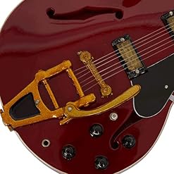 Jorma Kaukonen (avion Jefferson) – Réplique de guitare miniature - Les Beatles, Paul McCartney, John Lennon, RIngo Starr, George Harrison Jorma Kaukonen (avion Jefferson) – Réplique de guitare miniature – Image 4