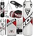 RDX Sac de Frappe Adulte 4ft 5ft, 8PC Rempli Anti Balançoire Lourd Boxe Punch Bag Kit, Gants et Crochet, Muay Thaï MMA Arts Martiaux Sparring Kickboxing Punching D’entraînement, Domicile Gym Fitness
