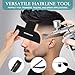 Enhancement Card for Barbers with Measurement Indicators, Reusable Hairline Shaping Tool, Beard Line Up Template, Color Spray Edge Line Up Tool, Easy to Clean Hairline Maker Guide for Barbers