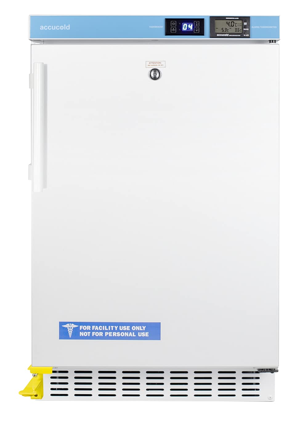 Summit Appliance ACR45LSTO 20" Wide Built-In All-Refrigerator, ADA Compliant, 2.65 cu.ft Capacity, External Temperature Readout, Digital Thermostat, High/Low Temperature Alarm, No-Frost Operation on Fridge.com