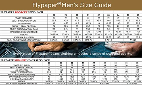 Image of Flypaper Men's Fashion Bootcut Blue Jeans Regular Fit Mens Work Pants