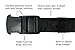 1.25 Inch Nylon Web Belt with Adjustable Buckle, Unisex (Large, Black)