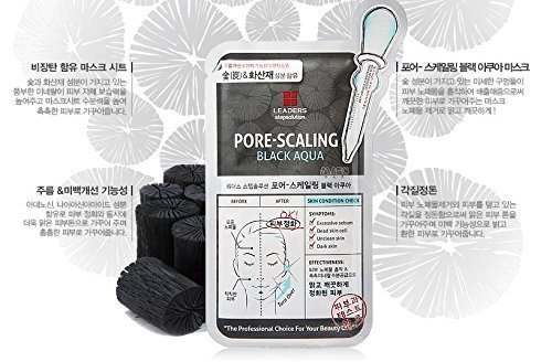 LEADERS Step Solution Pore-Scaling Black Aqua Mask 25ml10