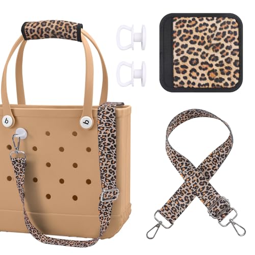 Strap Wrap for Bogg Bag Accessories Adjustable Shoulder Crossbody Strap Replacement for XL/Medium/Small Rubber Bog Beach Totes Bogg Bag Charms Hot Pink (Tote Not Included)