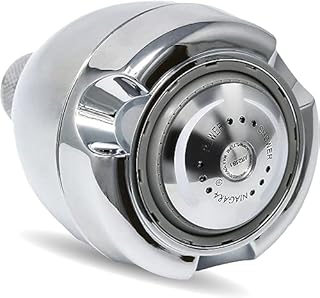 Niagara Conservation N2915CH Earth Spa 3-Spray with 1.5 GPM 2.7-in. Wall Mount Adjustable Fixed Shower Head in Chrome, 1-Pack | Bathroom Shower Head Sprayer with Pressure Compensation Technology