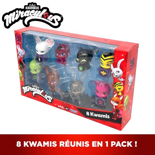 BANDAI Miraculous Pack de 8 kwamis – Collection de Mini Figurines Miraculous Coffret 8 Kwamis Figurines Petits Personnages Mignons Miraculous Ladybug Jouet Enfant et + P50532 - vue 4