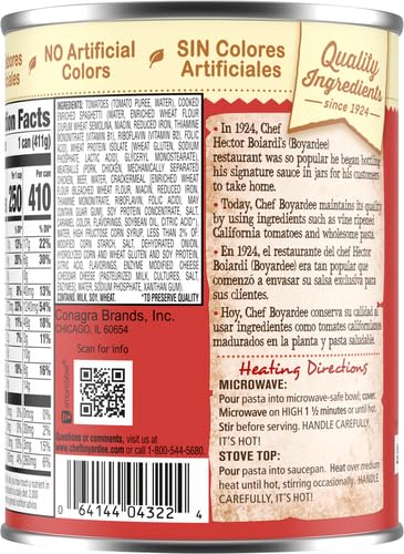 Image of Chef Boyardee Spaghetti and Meatballs, 14.5 oz (Pack of 6)