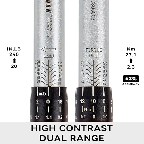 WAXTRON 1/4-Inch Dr. Click Torque Wrench