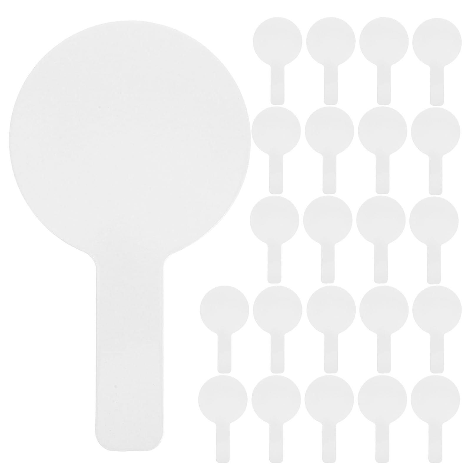 30 blocs de respuestas portátiles: blocs de borrado en seco de doble cara - pequeños letreros blancos para pizarras white de subastas para estudiantes, profesores y material escolar.