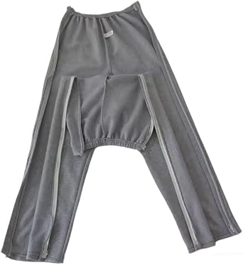 Easy Wear Care Pants for Elderly Thin Velvet Paralysis Bedridden Patients and Leg Fracture/Operation Recovery