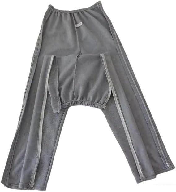Easy Wear Care Pants for Elderly Thin Velvet Paralysis Bedridden Patients and Leg Fracture/Operation Recovery