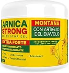 Arnica gel Forte - Arnica Per Cavalli Uso Umano 99% e Artiglio Del Diavolo forte crema riscaldante muscoli sportiva per massaggio cervicale e lombare-ImmunoSTRONG