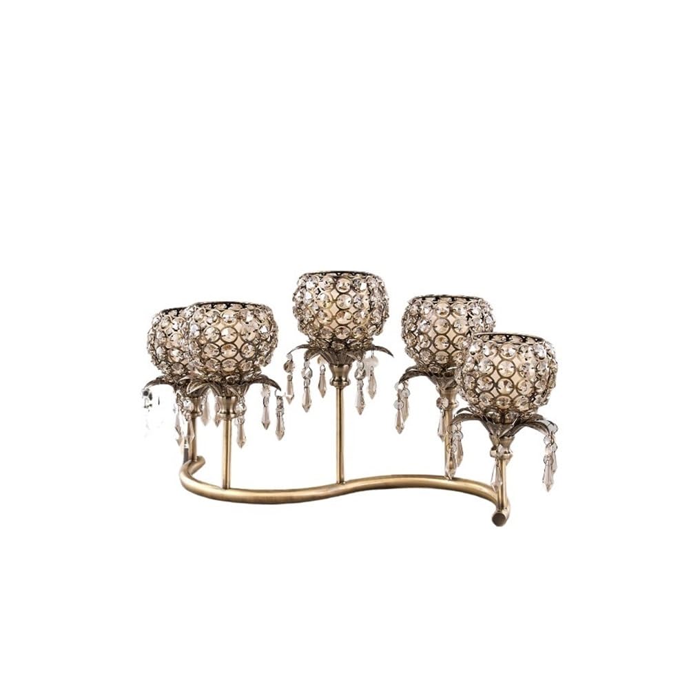 Kerzenständer Kerzenhalter-Ornamente for Wohnzimmer, Hotel, Hochzeit Dekorativ(Bronze)