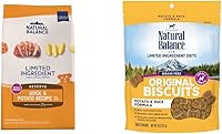 Vista 1 de Natural Balance Paquete de comida para perros de ingredientes limitados con comida seca de pato y patata y galletas de pato para razas pequeñas