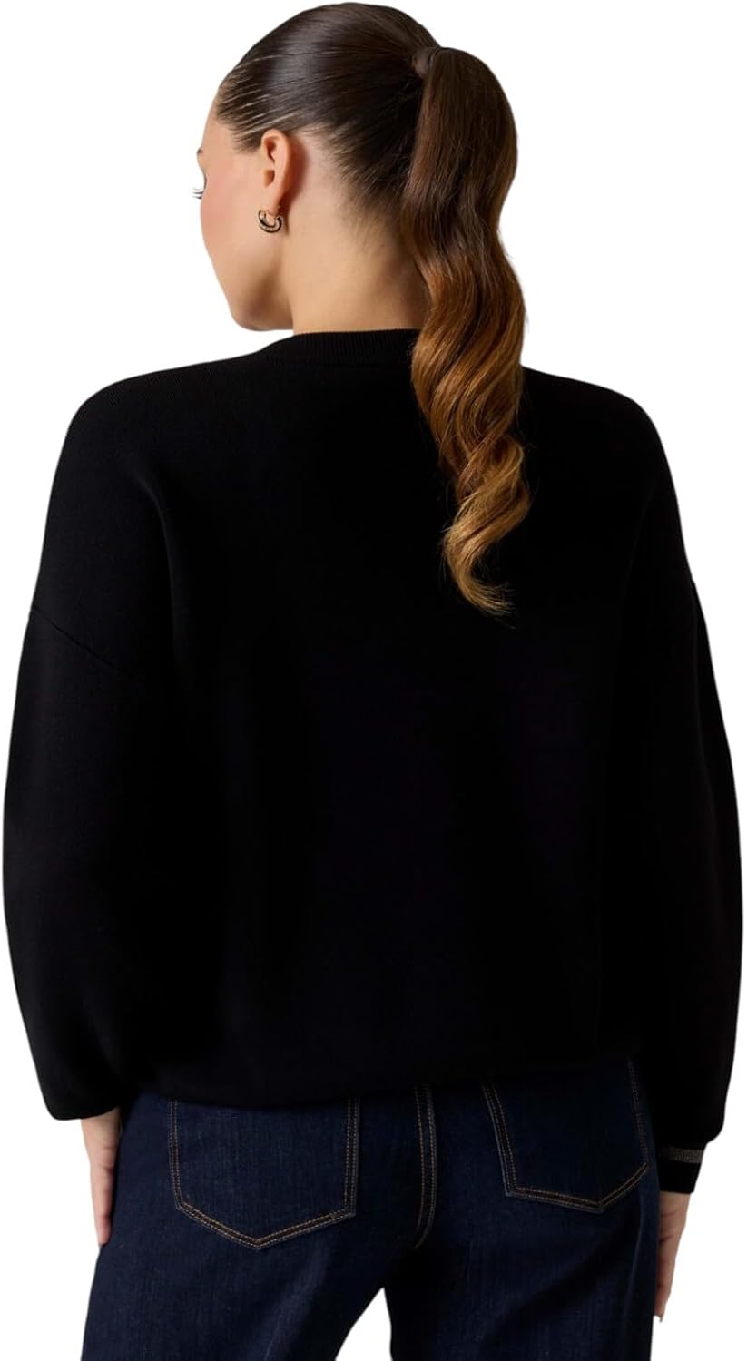 Guess Womens Eco Long Sleeve Sylvie Logo Sweater - Image 4