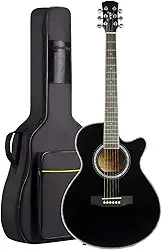Violão Elétrico Bravo TF200 Aço Série Tuneful + Bag Luxo (BK - Black)