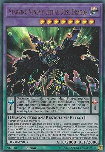 Dragón de dosis letal de Venemy hambriento - DUOV-EN037 - Ultra Raro - 1 edición