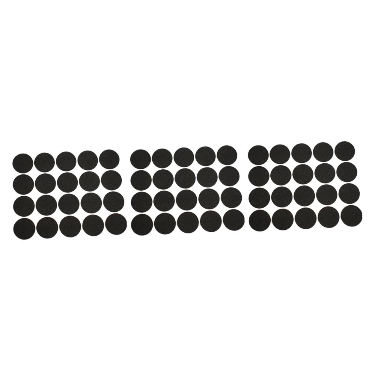 jojofuny 3 Juegos De Almohadillas De Fieltro Redondas De 2 Cm De Duración Que Protegen Pisos De Madera Dura Protectores De Piso Silenciosos para Patas De Mesa Y Silla (200 Piezas X 3)