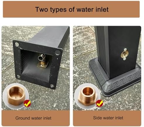 ZR98US Outdoor Water Faucet, Antifreeze Garden Hydrant Water Dispenser Fountain, Freestanding Hose Stand with Faucet for Irrigation and Watering