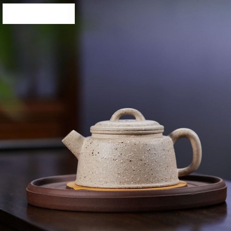 Teiere Teiere di Argilla Viola da 250 ml Pentola Fatta a Mano Minerale Grezzo Sabbia Grossa Giada Bianca Segmento Fango Bollitore Zisha Teaset tè Sfuso Teiera Teiera