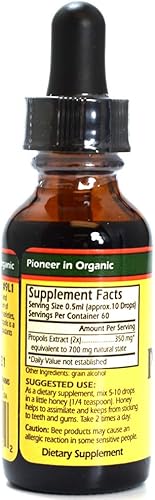 Miniatura 2 de YS BEE FARMS Propóleo orgánico 70% ultra fuerte, 1 onza