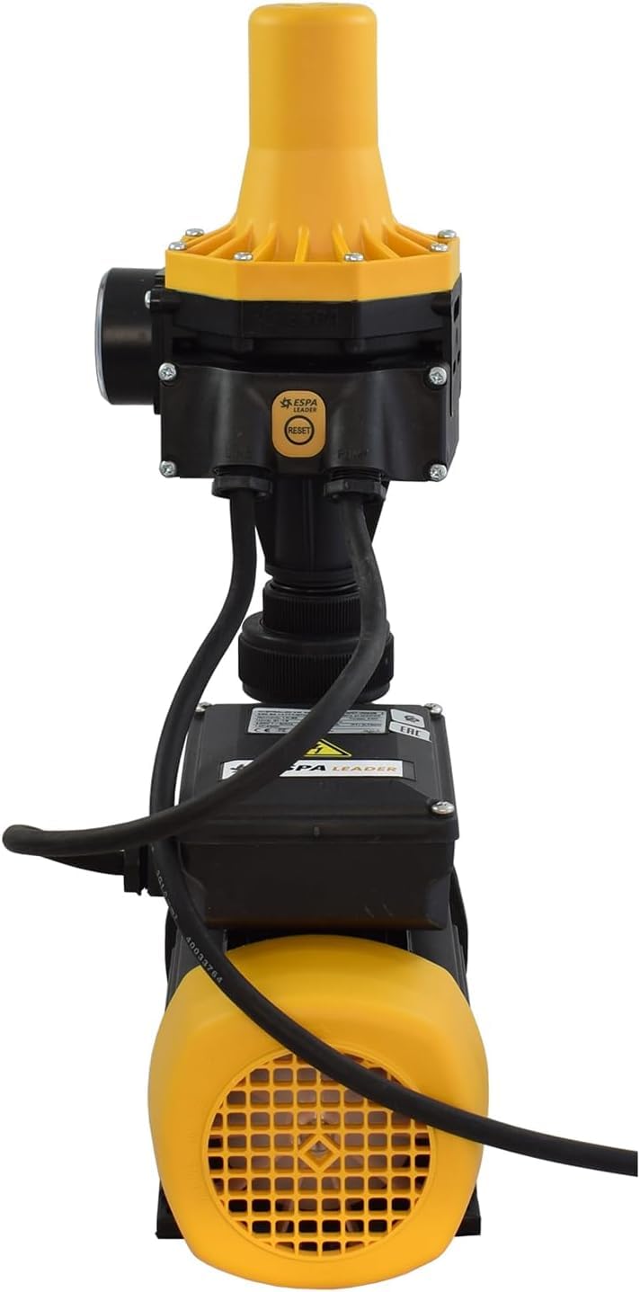ESPA LEADER Grupo de Presión MISTRAL 90 4M 02, Bomba Aguas Limpias con Kit de Presión, 750 W, Caudal Máx 6.000 l/h, Altura 32 m, Uso Doméstico, Riego y Conjuntos Hidroneumáticos, Acero de Fundición