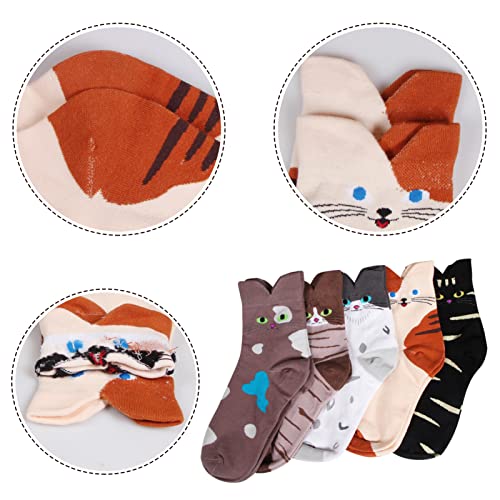 Image of Cute Animal Design Women's Socks Casual Cotton Crew Novelty Socks