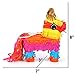 Pinatas for Birthday - 2-Piece Set Donkey Mini Pinata Mexican Decorations - Colorful Fiesta Supplies for Kids - Ideal for Themed Horse Party