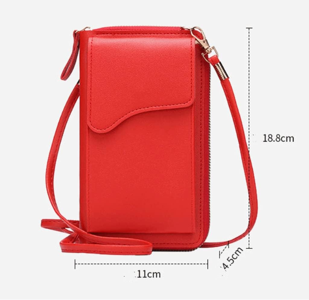 Women's Small Crossbody Shoulder Bags PU Leather Female Cell Phone Pocket Bag Ladies Purse Card Clutches