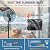 BILT HARD 24" Outdoor Pedestal Oscillating Misting Fan, 3-Speed High-Velocity Patio Misting Fans for Outside, Waterproof Tilting Fan with Mists for Outdoor Cooling, UL Listed