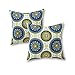 Greendale Home Fashions 17 in. Outdoor Accent Pillow (set of 2), Summer