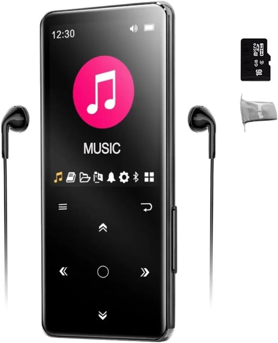 MP3 Player, 16GB MP3 MP4 Players with Bluetooth 5.2