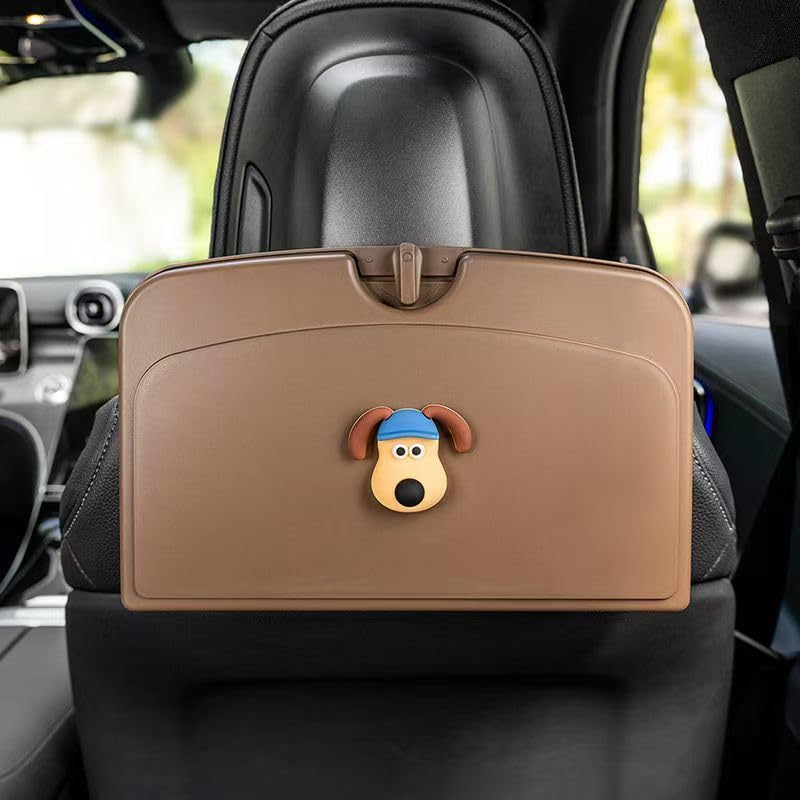 Tablette de voiture pliable universelle avec porte-gobelet pour repas en voyage