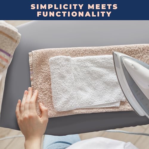 Image of Ironing Board Cover and Pad, Silver Coated Iron Pad Covers for Standard Boards, 4 Layers Extra Thick Heavy Duty Padded Cover, Drawstring Tightening with Scorch and Stain Resistant Padding