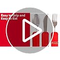 Essential Medical Supply Power of Red Adaptive Utensil Set - Bendable Fork, Spoon, and Rocker Knife with Large Soft Handles for Arthritis, Orthopedic Recover and Elderly Individuals - Image 8