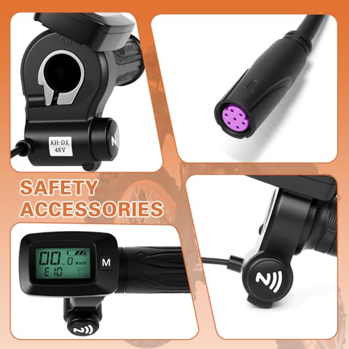 Image of Tuttio Soleil 01 New Throttle Integrated Display with M Button,and Left Side Grips only for Soleil 01 Electric Dirt Bike,Note: New and Old Throttle Cannot be Used interchangeably.48V - (NFC)