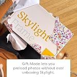 Skylight Cadre d'image numérique : 15 1 cm WiFi Activé avec charge à partir de la capacité de téléphone, écran tactile affichage numérique de cadre de photo - Cadeau personnalisable pour les amis et la famille - noir