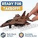 4 Pack: Diecast Fighter Jets Pullback Airplane Military Plane Toys Army Air Force Party Favors Kids Playset and Durable Die-cast Metal Miniature Aircraft Models for Imaginative Play
