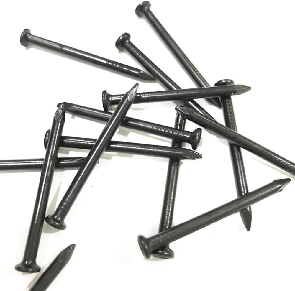 Clavos de Cemento,Clavos de Pared Tachuelas Clavos Negro, Alta dureza, Clavo de Acero for Cemento, Clavo for Cemento, Varias especificaciones(25mm)