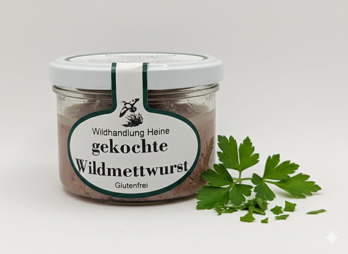 REGIONALA24 - gekochte Wildmettwurst Handmade Manufaktur kochtes Mett Wildwurst