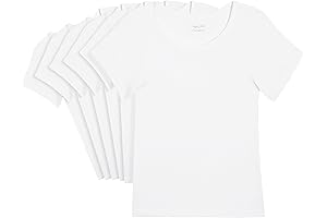 Rene Rofe Toddler Girls' Crewneck No Show Undershirt 6-Pack
