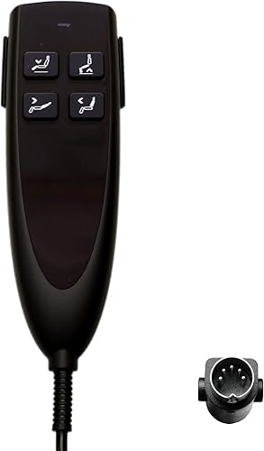 Uetmulik 4 botón 5 Pin Prong Lift Chair Power Recliners Remote Hand Control Handset Modelo HS.13.04.01A Reemplazo